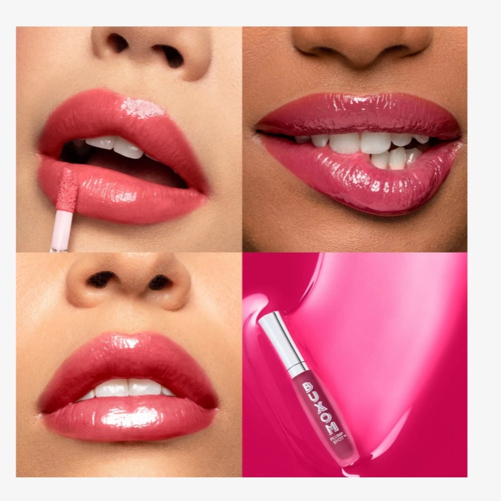 NEW! BUXOM Plump Shot Sheer Tint Collagen Infused Lip Serum FUCHSIA YOU